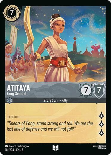 Atitaya - Fang General 181/204 card from Reign of Jafar