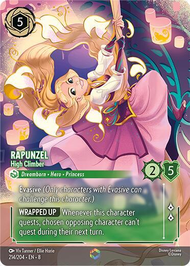 Rapunzel - High Climber (Enchanted) 214/204 card from Reign of Jafar