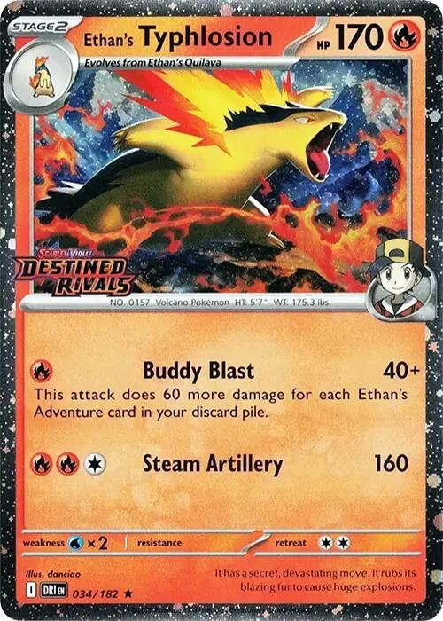 Ethan's Typhlosion (Prerelease) 034/182 card from Miscellaneous Cards & Products