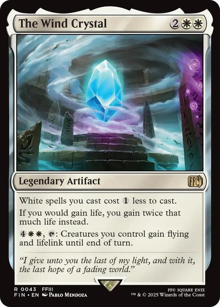 The Wind Crystal 43 card from FINAL FANTASY