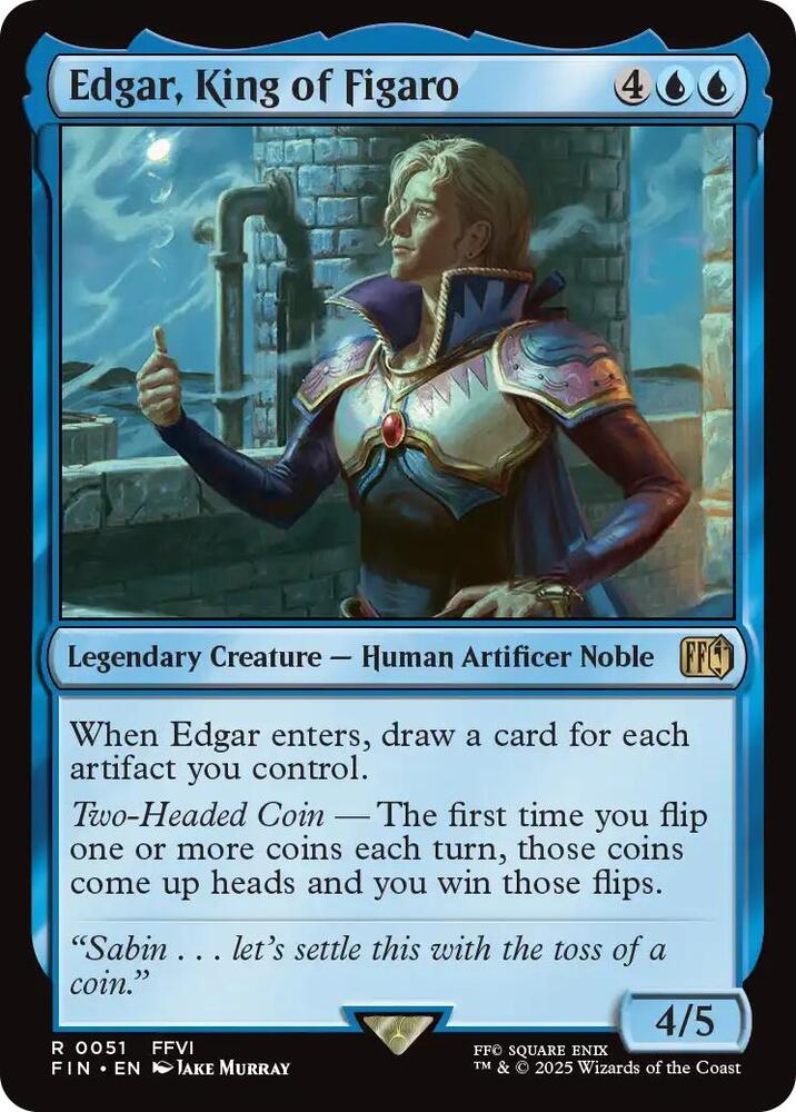 Edgar, King of Figaro 51 card from FINAL FANTASY