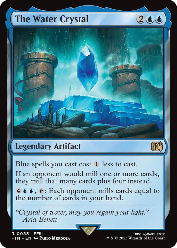 The Water Crystal 85 card from FINAL FANTASY