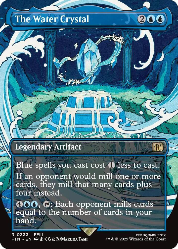 The Water Crystal (Borderless) 333 card from FINAL FANTASY