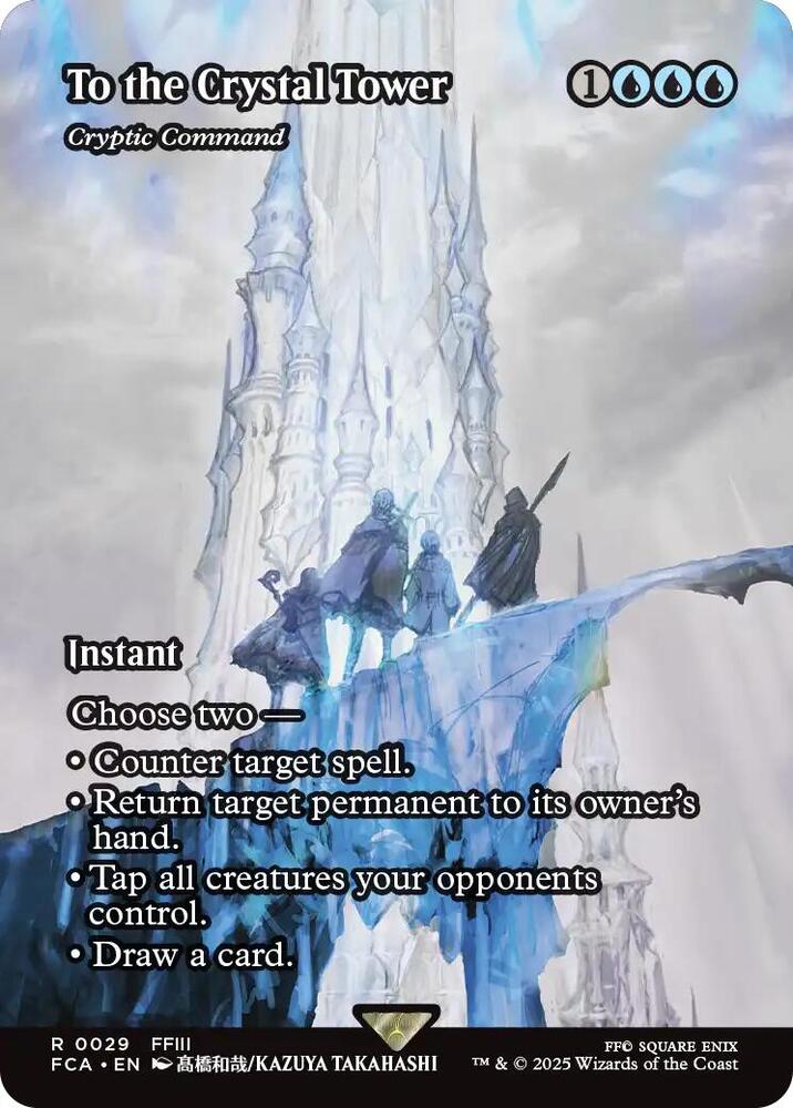 To the Crystal Tower - Cryptic Command (Showcase) 29 card from FINAL FANTASY: Through the Ages