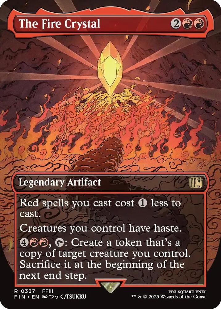 The Fire Crystal (Borderless) 337 card from FINAL FANTASY