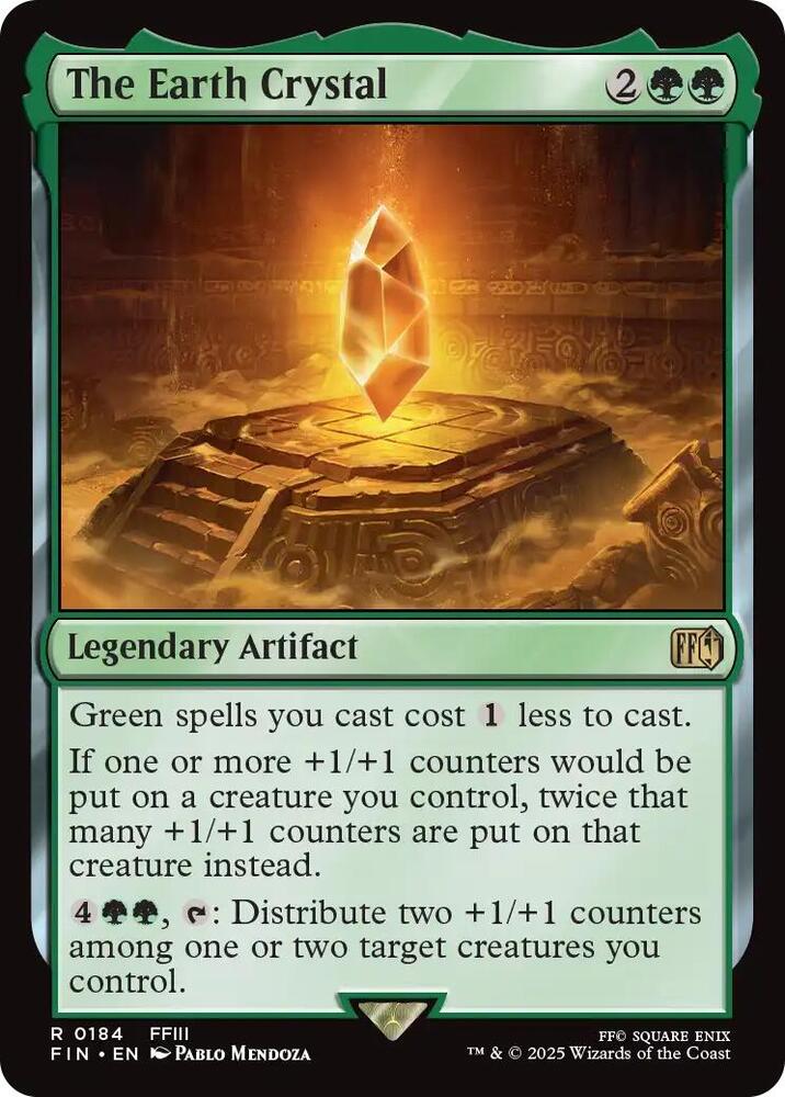 The Earth Crystal 184 card from FINAL FANTASY