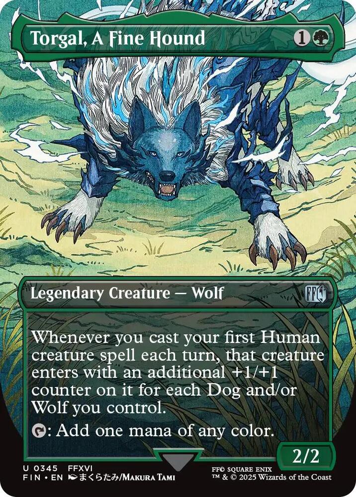 Torgal, A Fine Hound (Borderless) 345 card from FINAL FANTASY