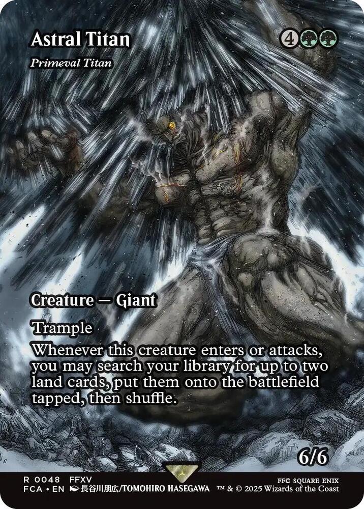Astral Titan - Primeval Titan (Showcase) 48 card from FINAL FANTASY: Through the Ages