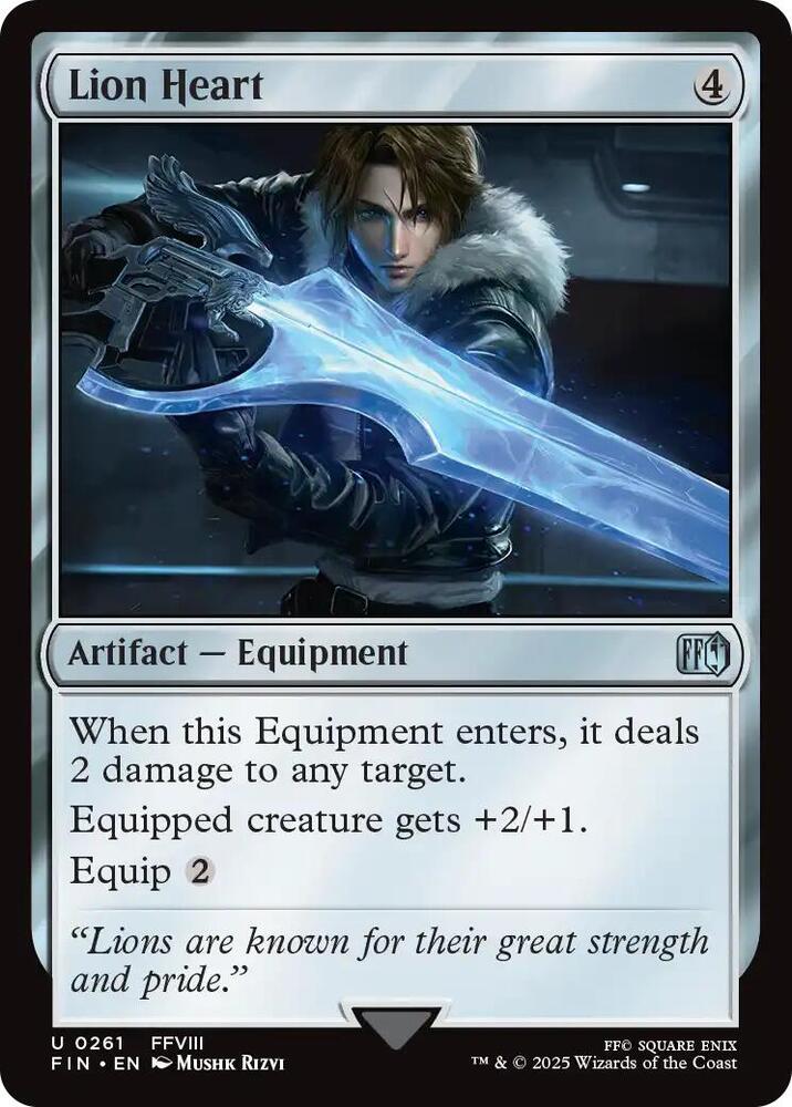 Lion Heart 261 card from FINAL FANTASY