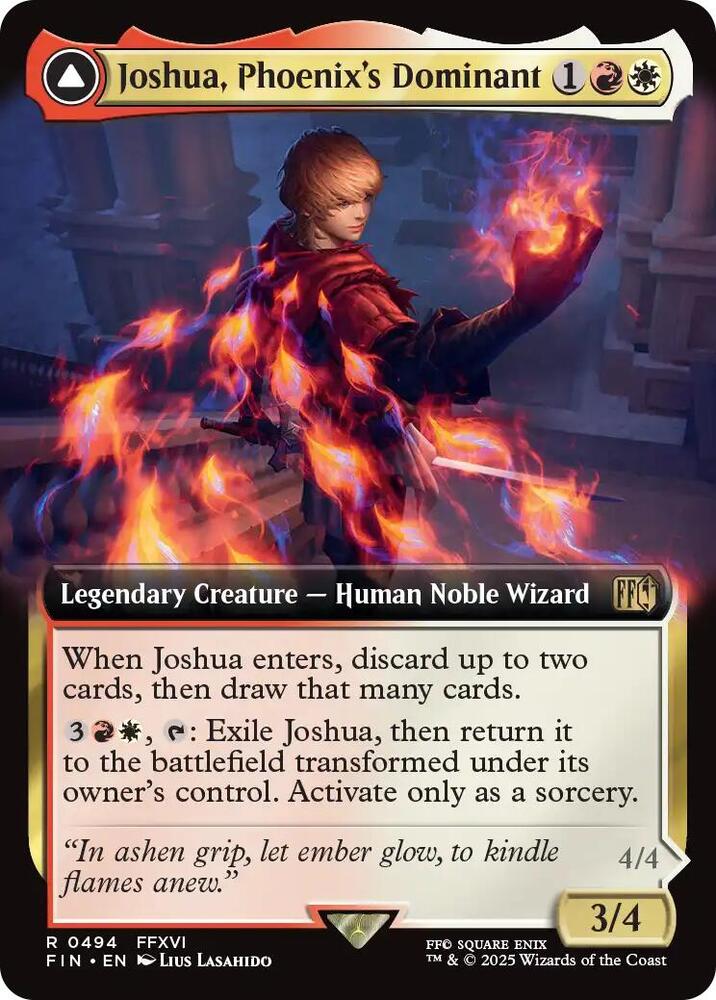Joshua, Phoenix's Dominant (Extended Art) 494 card from FINAL FANTASY