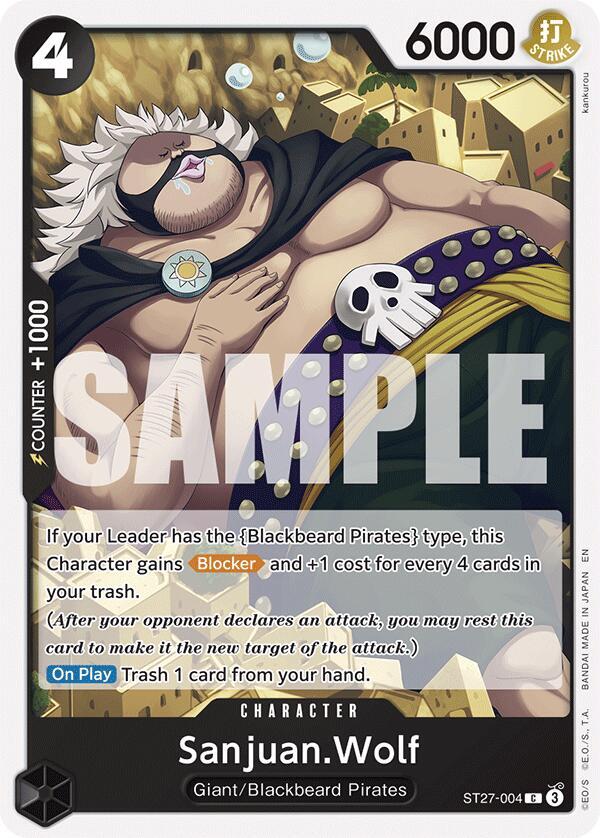 Sanjuan.Wolf ST27-004 card from Starter Deck 27: BLACK Marshall.D.Teach