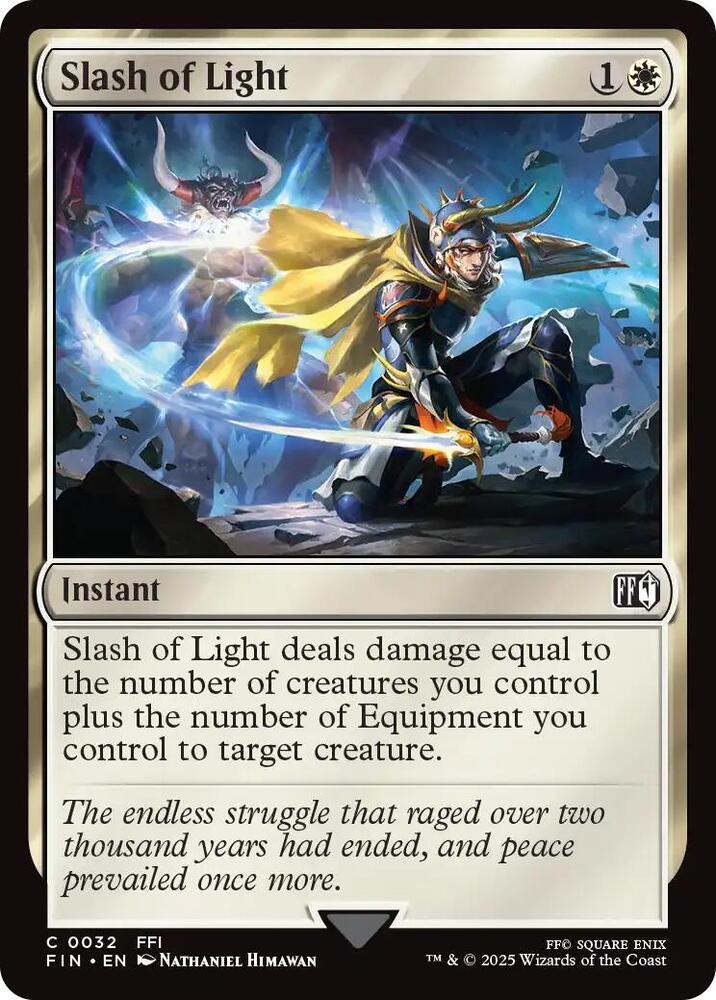 Slash of Light 32 card from FINAL FANTASY
