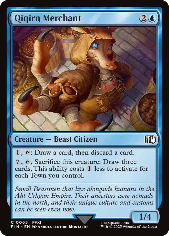 Qiqirn Merchant 65 card from FINAL FANTASY