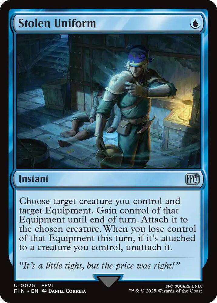 Stolen Uniform 75 card from FINAL FANTASY