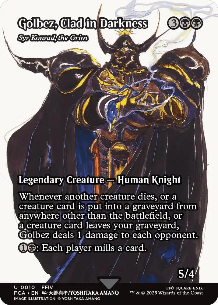 Golbez, Clad in Darkness - Syr Konrad, the Grim (Showcase) 10 card from FINAL FANTASY: Through the Ages