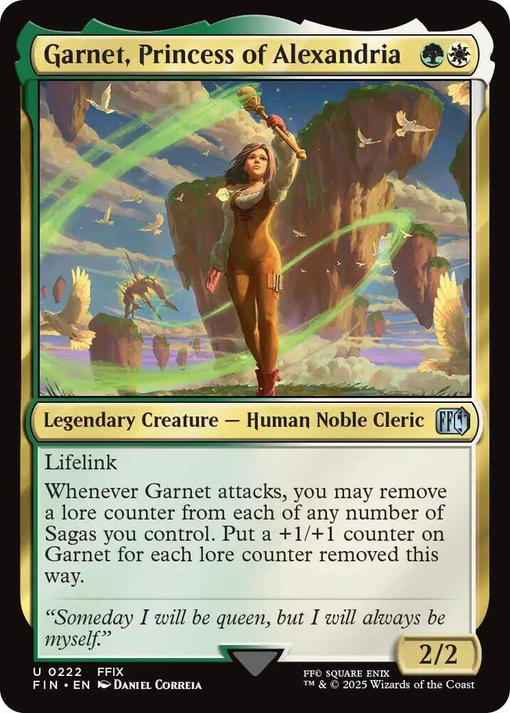 Garnet, Princess of Alexandria 222 card from FINAL FANTASY