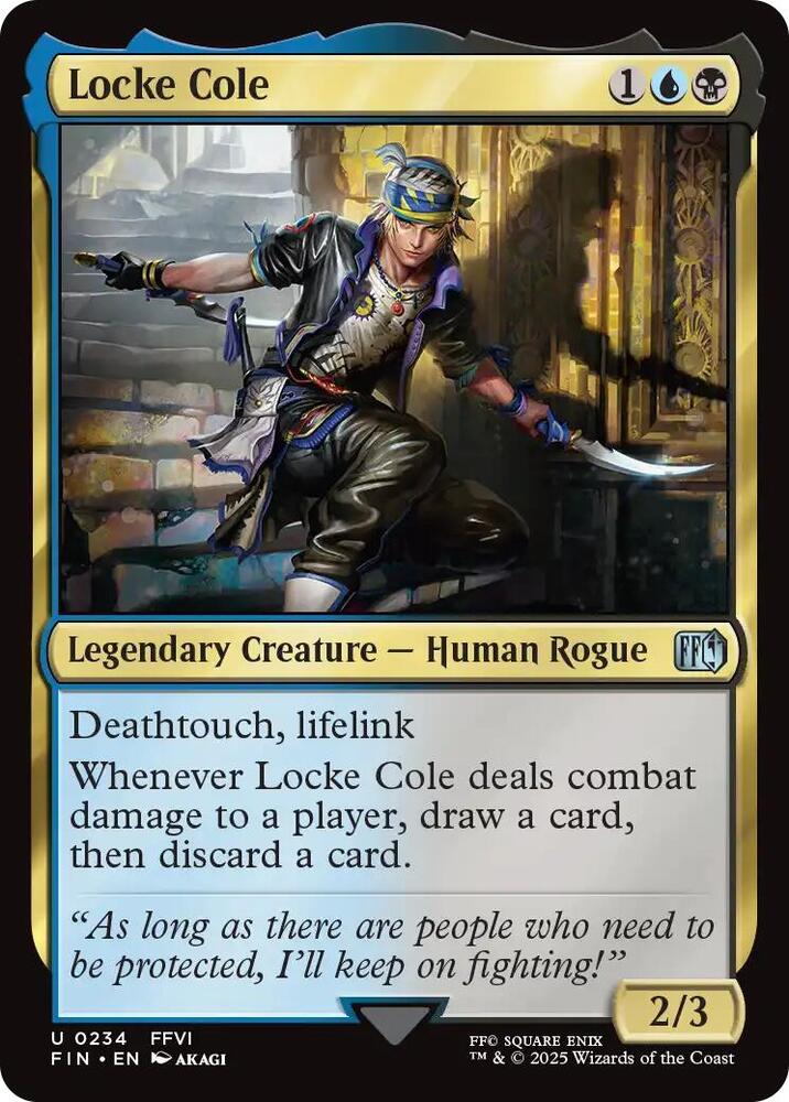 Locke Cole 234 card from FINAL FANTASY