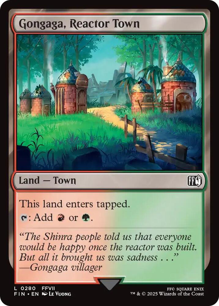 Gongaga, Reactor Town 280 card from FINAL FANTASY