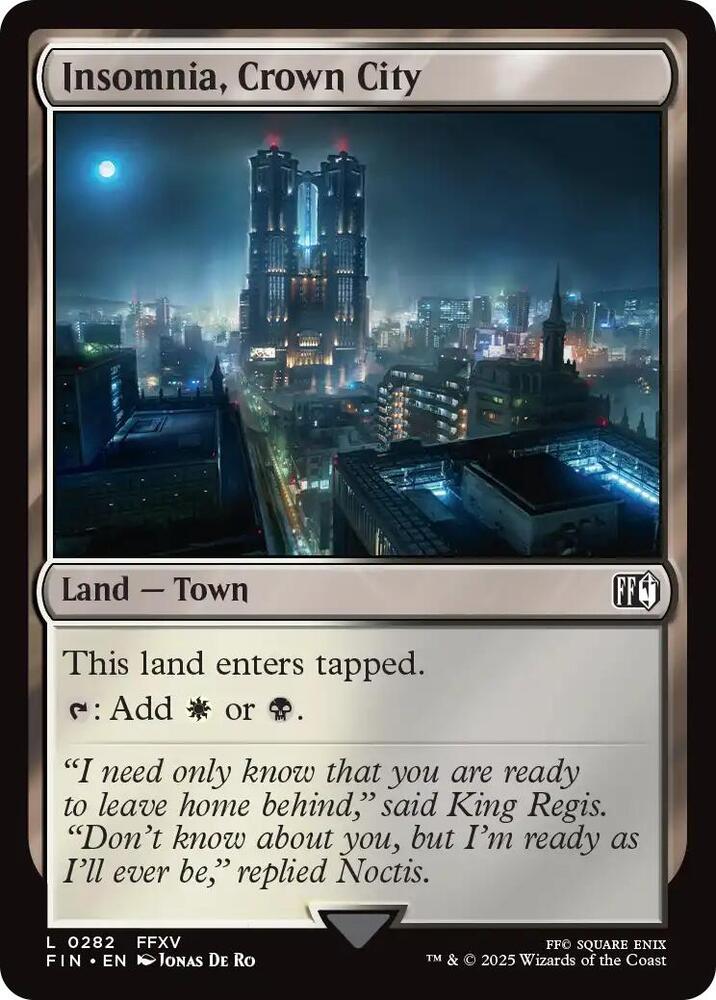 Insomnia, Crown City 282 card from FINAL FANTASY