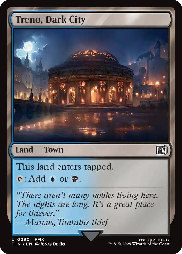 Treno, Dark City 290 card from FINAL FANTASY