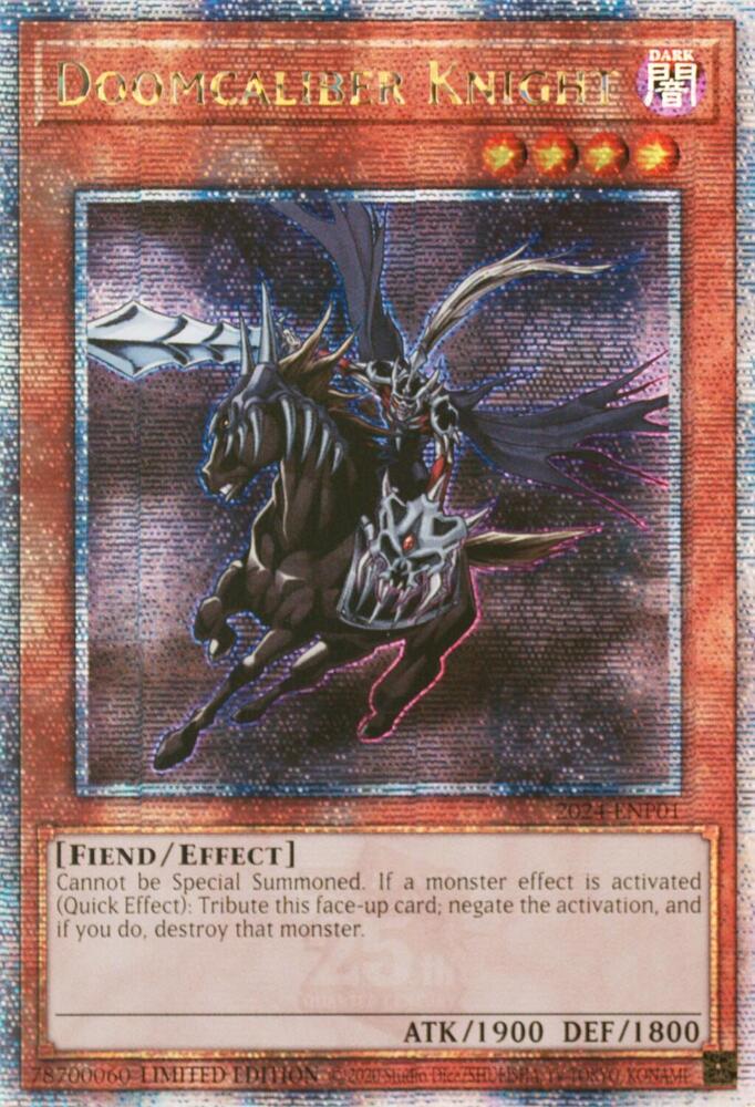 Doomcaliber Knight 2024-ENP01 card from World Championship Series