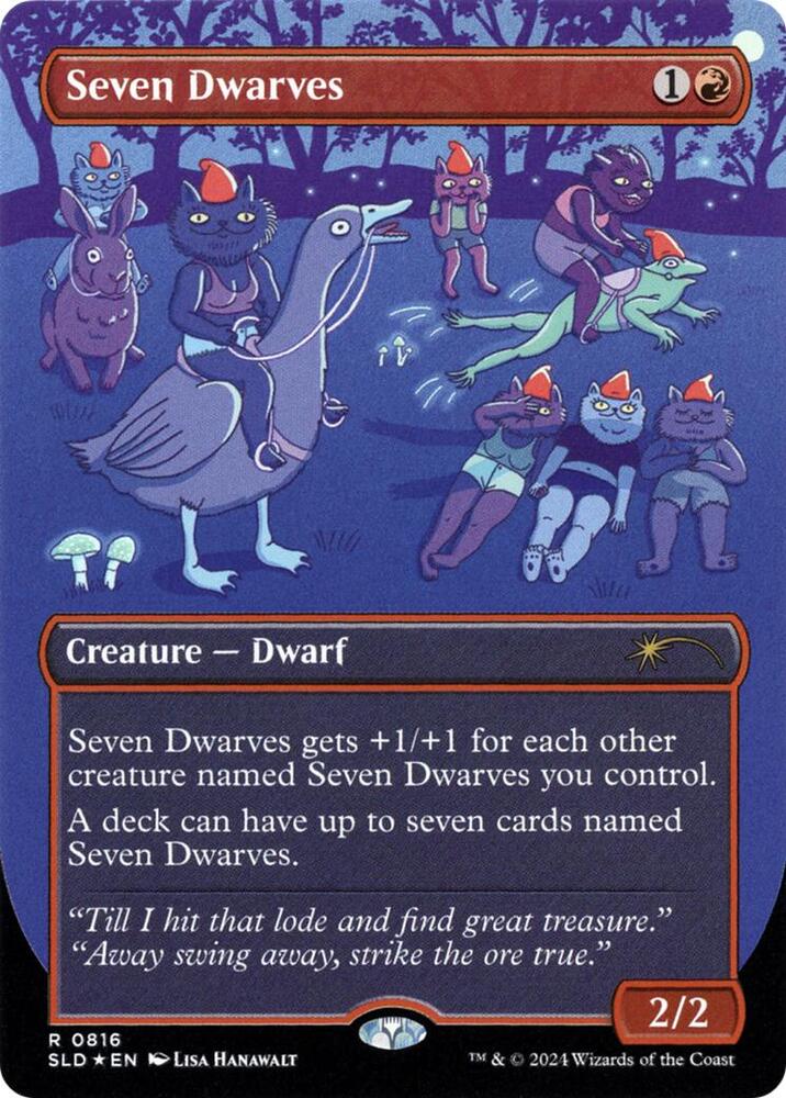 Seven Dwarves 816 card from Secret Lair Drop Series