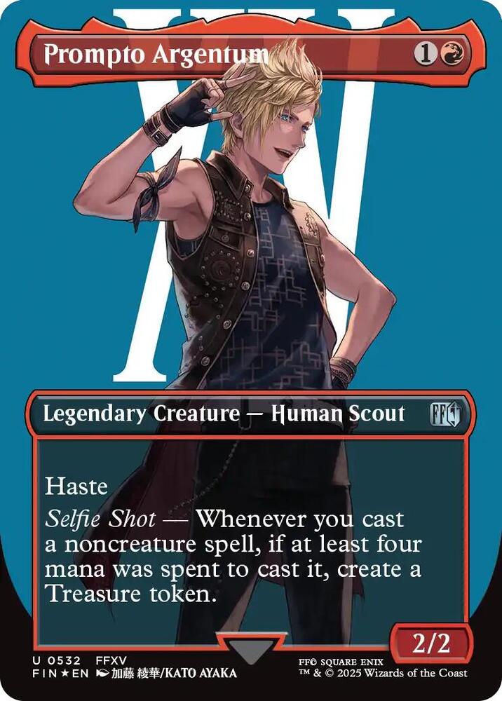 Prompto Argentum (Borderless) (Surge Foil) 532 card from FINAL FANTASY
