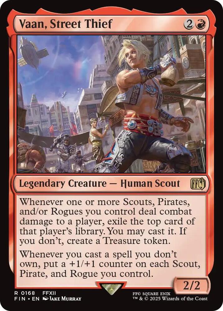 Vaan, Street Thief 168 card from FINAL FANTASY