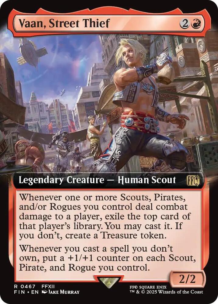 Vaan, Street Thief (Extended Art) 467 card from FINAL FANTASY