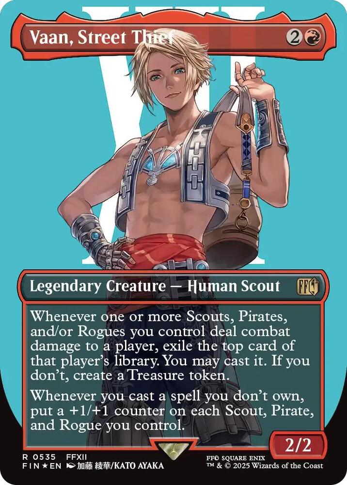 Vaan, Street Thief (Borderless) (Surge Foil) 535 card from FINAL FANTASY
