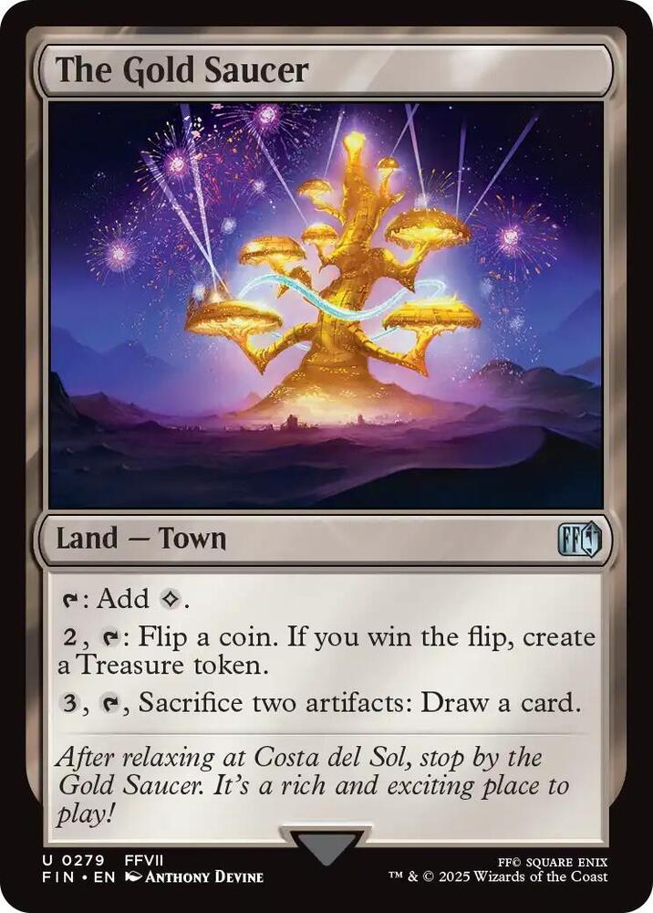 The Gold Saucer 279 card from FINAL FANTASY