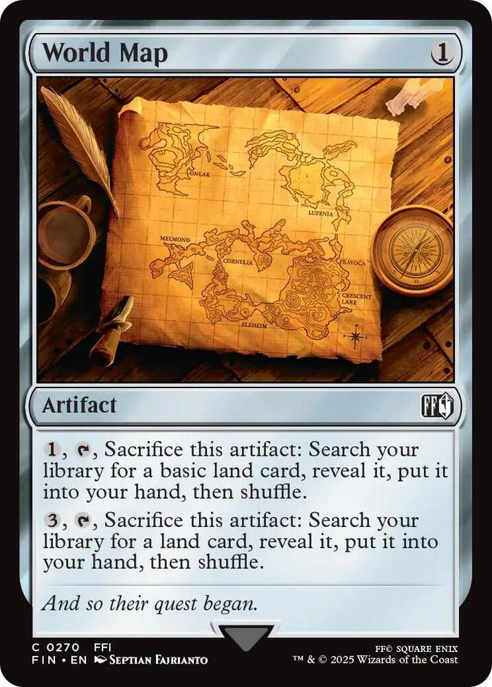 World Map 270 card from FINAL FANTASY