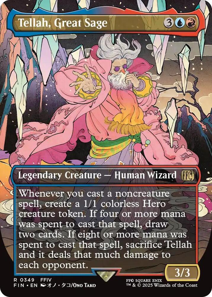Tellah, Great Sage (Borderless) 349 card from FINAL FANTASY