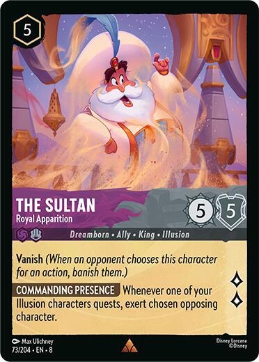 The Sultan - Royal Apparition 73/204 card from Reign of Jafar