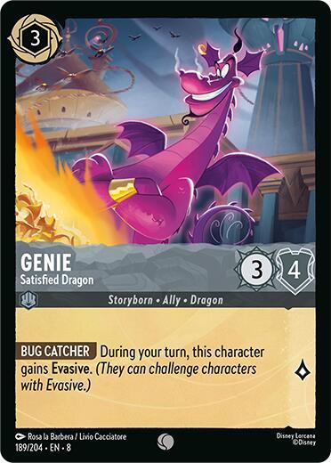 Genie - Satisfied Dragon 189/204 card from Reign of Jafar