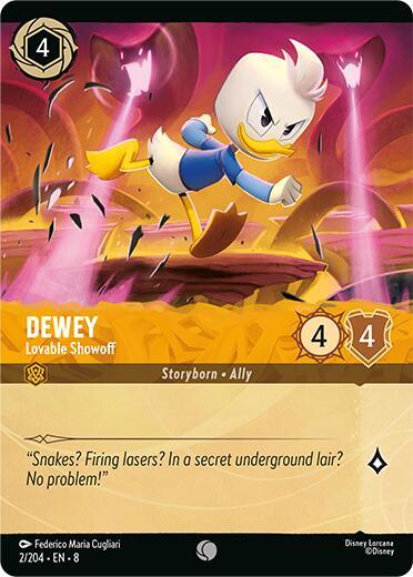 Dewey - Lovable Showoff (Foil) 2/204 card from Reign of Jafar