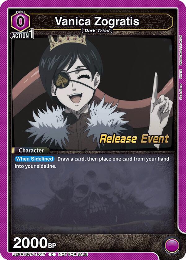 Vanica Zogratis UEPR/BCV-1-017 card from UE08BT: Black Clover Release Event Cards