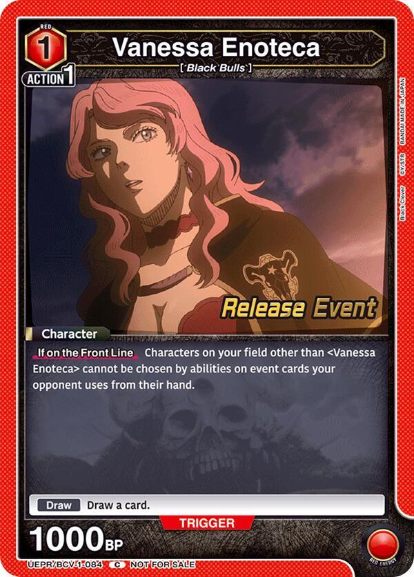 Vanessa Enoteca UEPR/BCV-1-084 card from UE08BT: Black Clover Release Event Cards