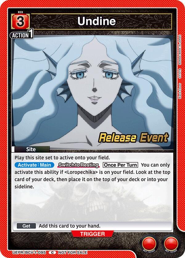 Undine UEPR/BCV-1-095 card from UE08BT: Black Clover Release Event Cards