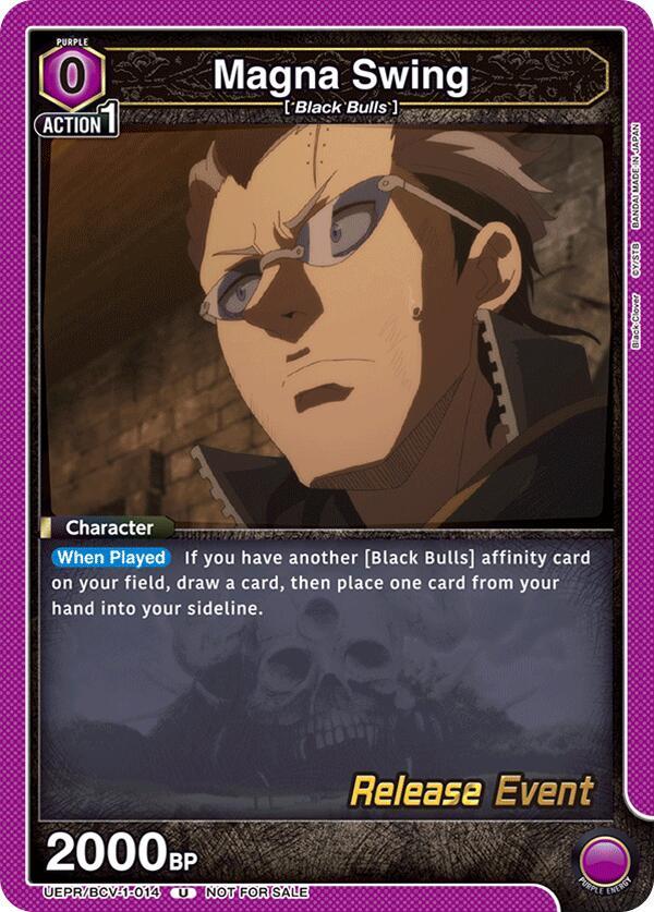 Magna Swing UEPR/BCV-1-014 card from UE08BT: Black Clover Release Event Cards