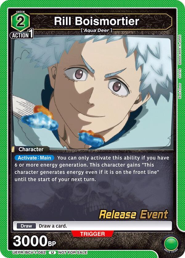 Rill Boismortier UEPR/BCV-1-062 card from UE08BT: Black Clover Release Event Cards