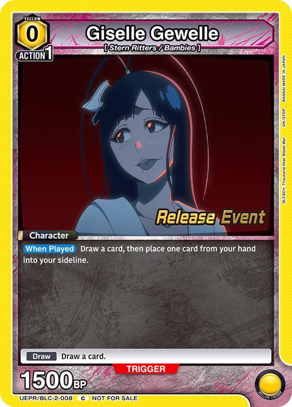 Giselle Gewelle UEPR/BLC-2-008 card from UEX01BT: BLEACH: Thousand-Year Blood War Vol.2 Release Event Cards