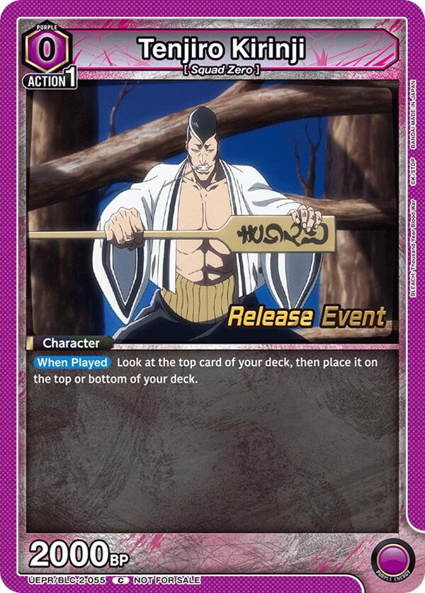 Tenjiro Kirinji UEPR/BLC-2-055 card from UEX01BT: BLEACH: Thousand-Year Blood War Vol.2 Release Event Cards