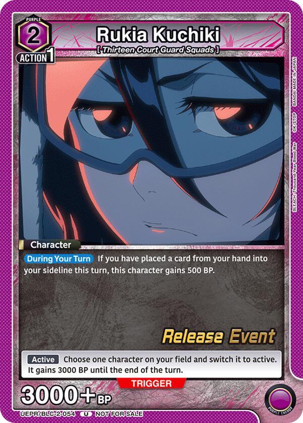 Rukia Kuchiki UEPR/BLC-2-054 card from UEX01BT: BLEACH: Thousand-Year Blood War Vol.2 Release Event Cards