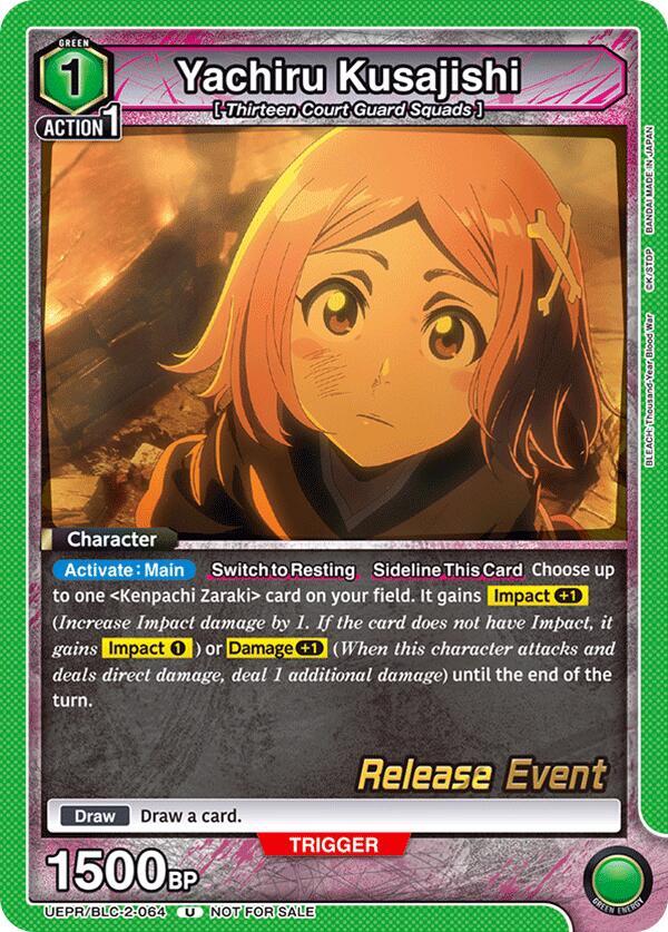 Yachiru Kusajishi UEPR/BLC-2-064 card from UEX01BT: BLEACH: Thousand-Year Blood War Vol.2 Release Event Cards