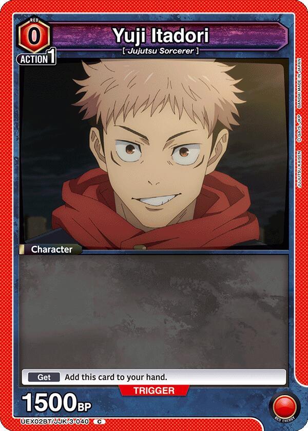 Yuji Itadori (3-040) (Box Topper Foil) UEX02BT/JJK-3-040 card from UEX02BT: Jujutsu Kaisen Vol.2