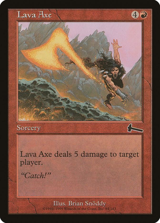Lava Axe 84 card from Urza's Legacy