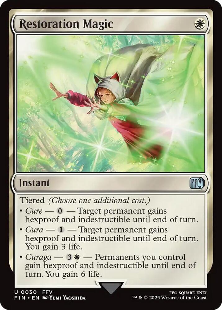 Restoration Magic 30 card from FINAL FANTASY