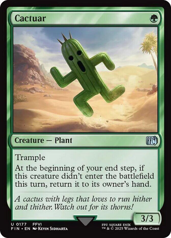 Cactuar 177 card from FINAL FANTASY