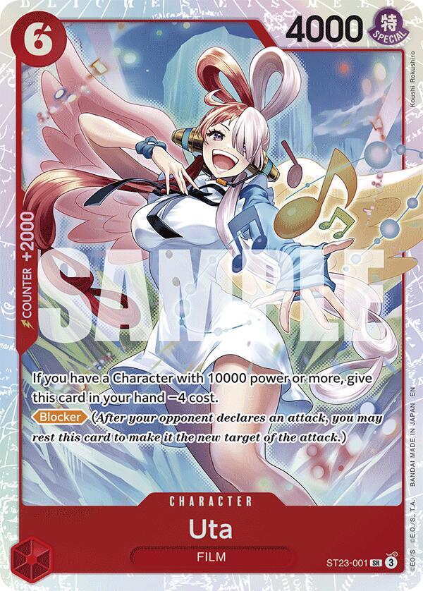 Uta ST23-001 card from Starter Deck 23: RED Shanks